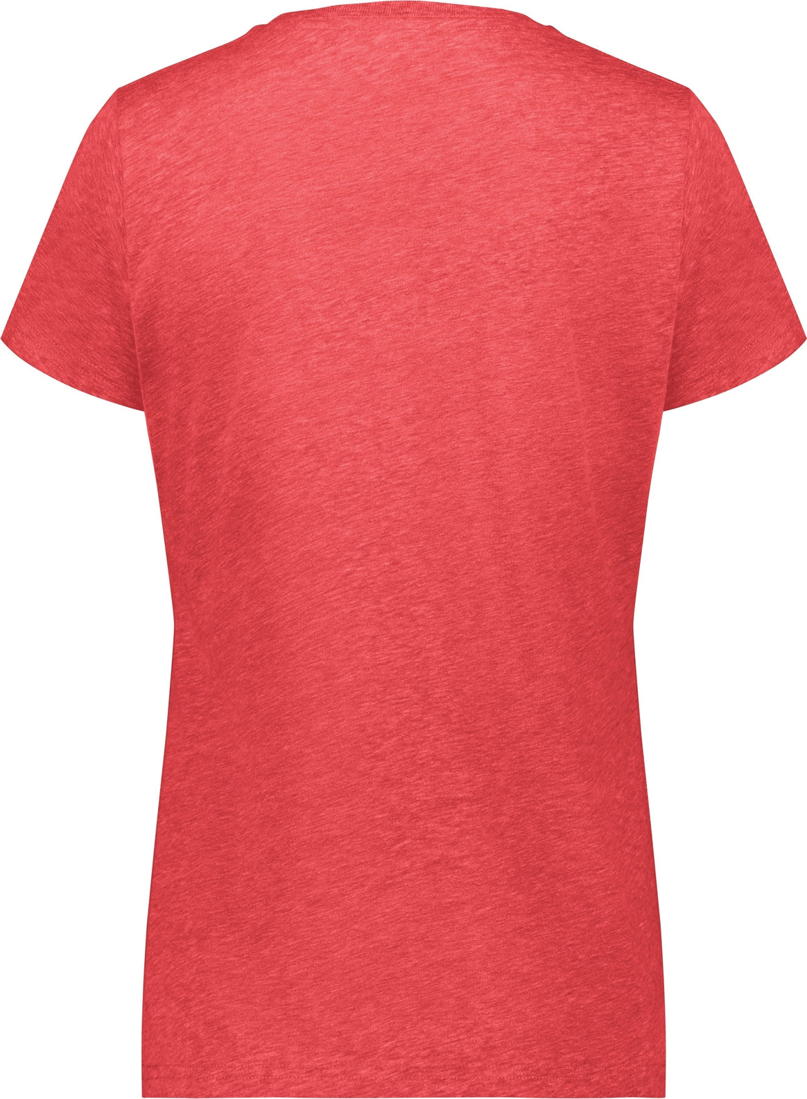 Rear View of RED HEATHER LDS ALL-DAY C/B TRI BLND TEE