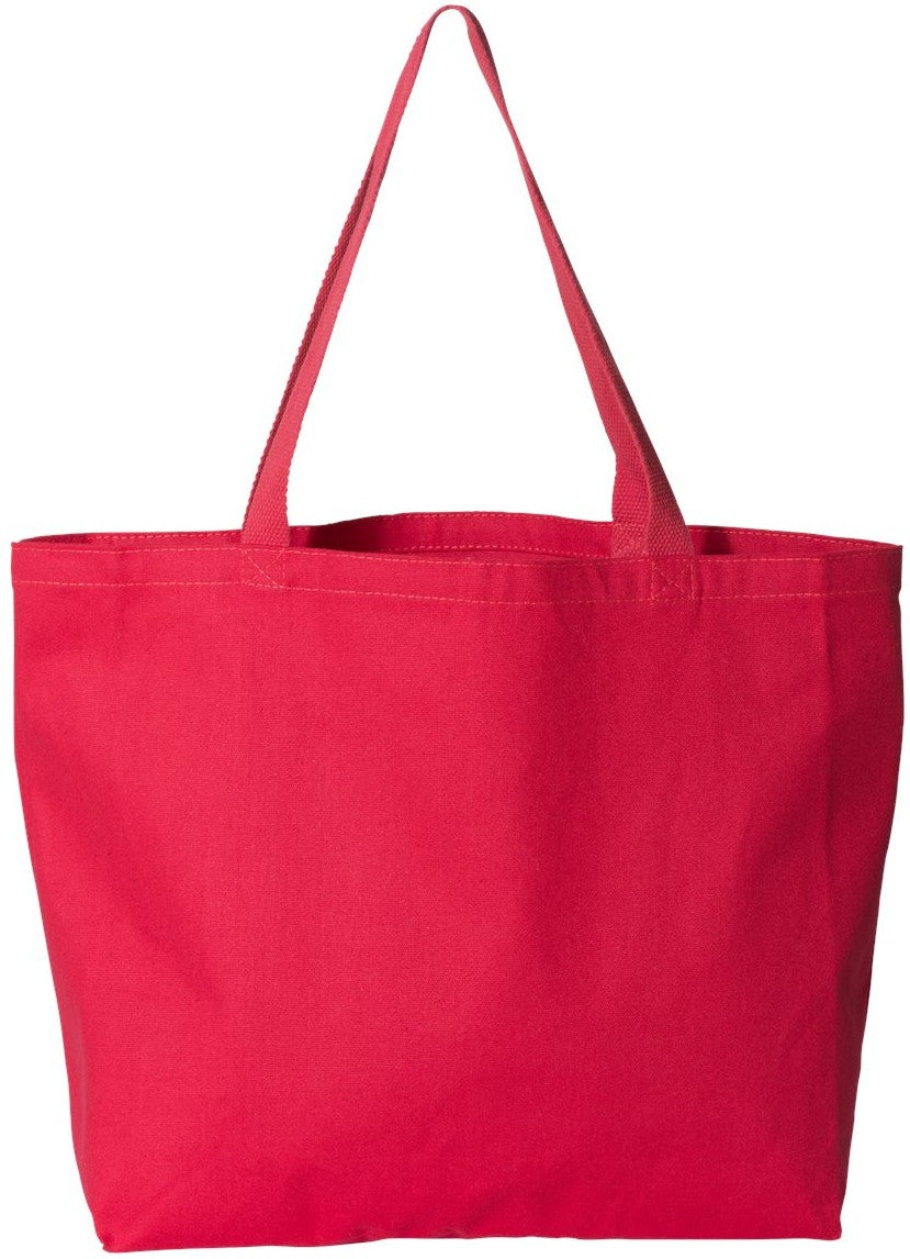 Front View of Red Isabella Tote - 8503