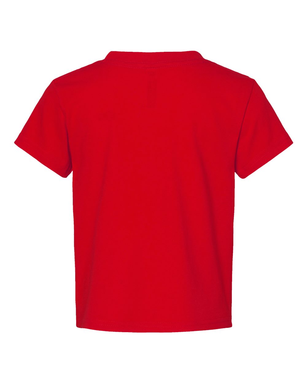 Front View of Red Juvy Youth Short Sleeve T-Shirt - 3301J