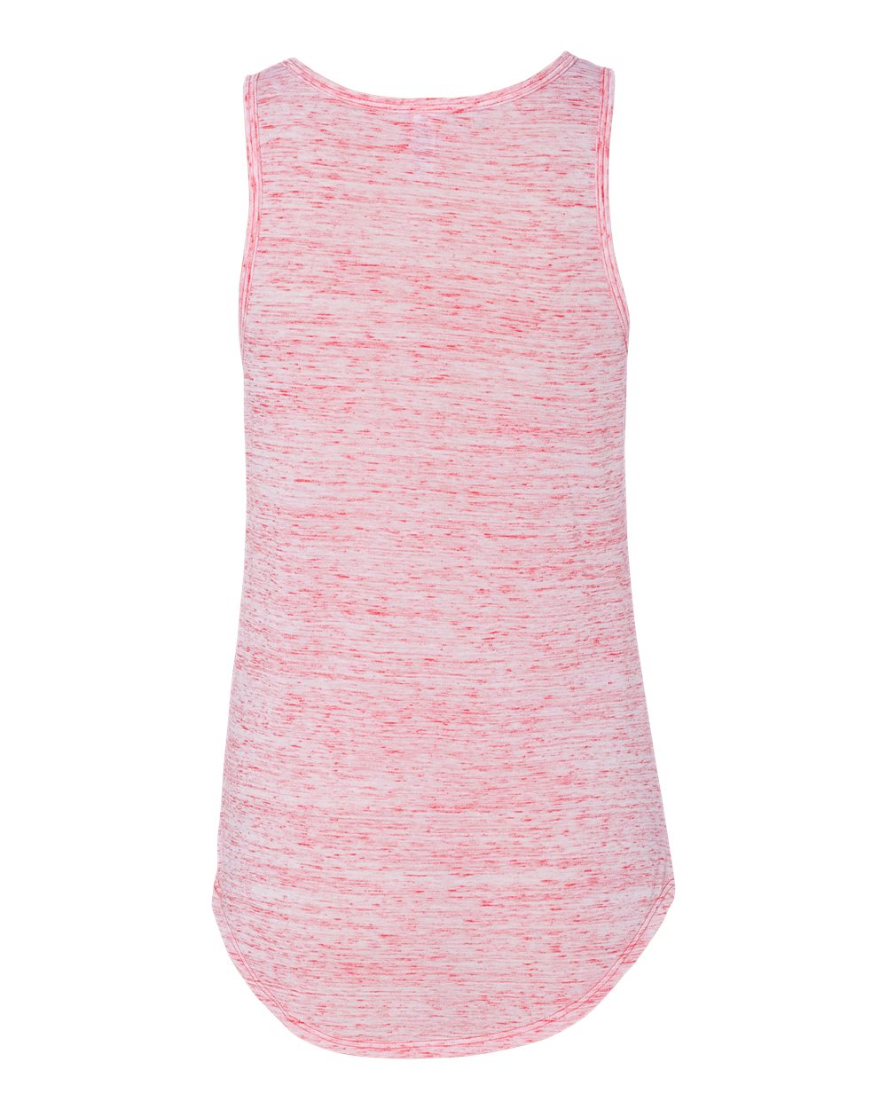 Rear View of Red Marble Women&#39;s Flowy V-Neck Tank - 8805