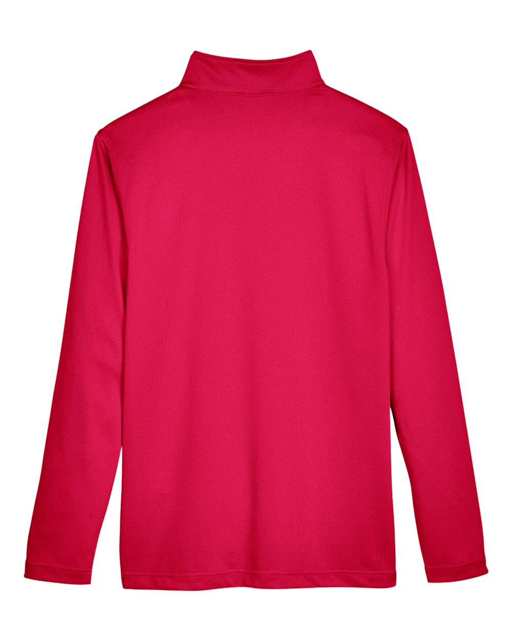 Rear View of Red Men&#39;s Advantage Snag Protection Plus Quarter-Zip Pullover - M748
