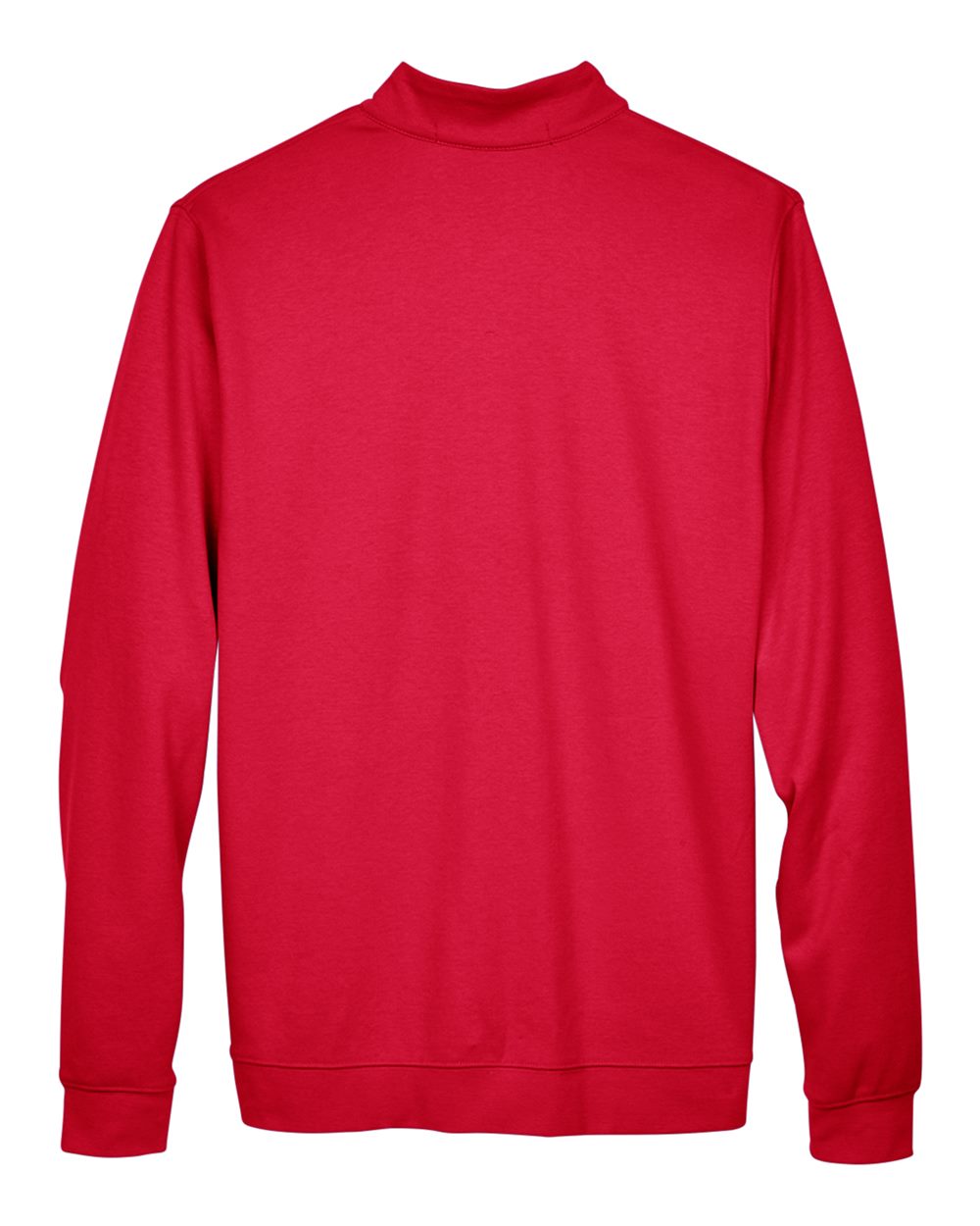 Front View of Red/ Navy/ Red Men's DRYTEC20™ Performance Quarter-Zip Pullover - DG479