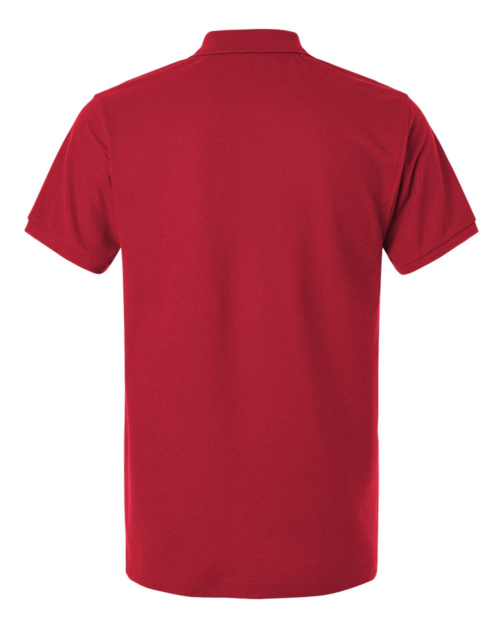 Front View of Red Pique Polo - 62800