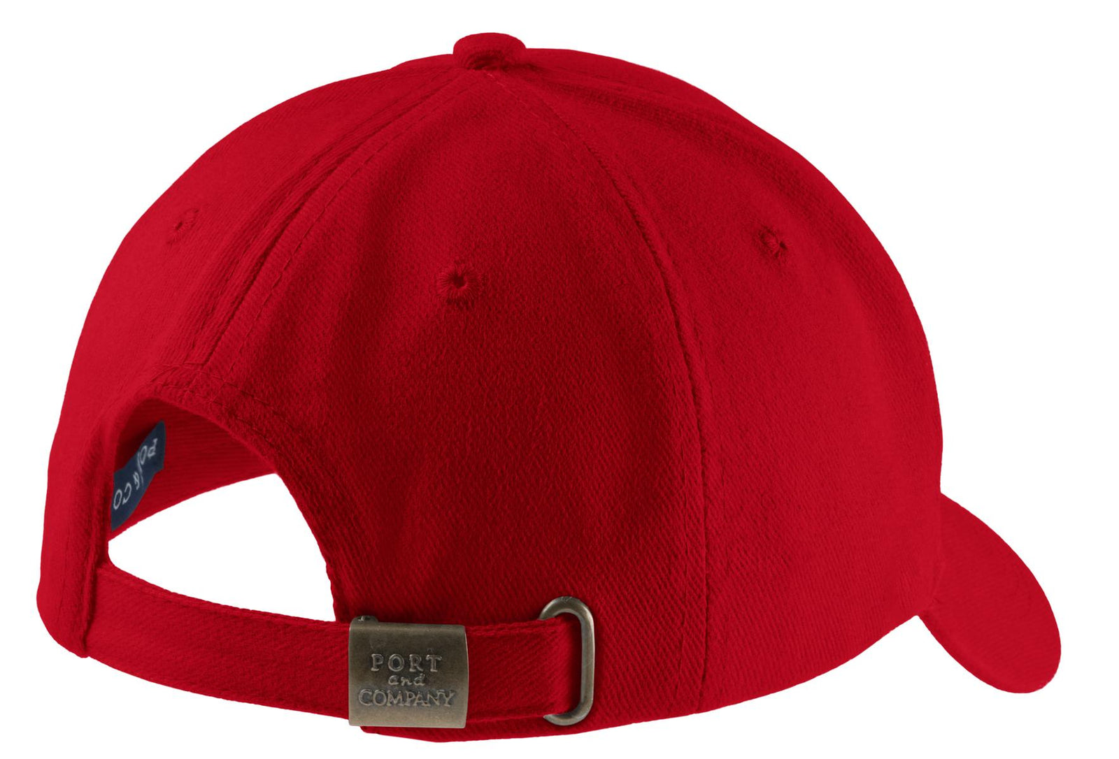Red Port Authority Brushed Twill Cap. CP82