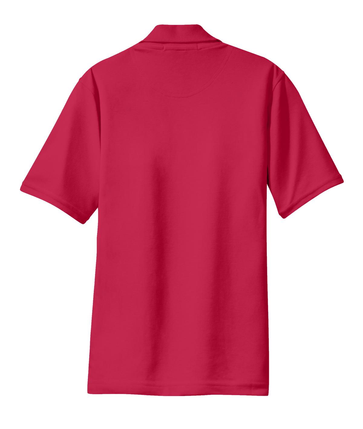 Front View of Red Port Authority Women's Rapid Dry Polo. L455