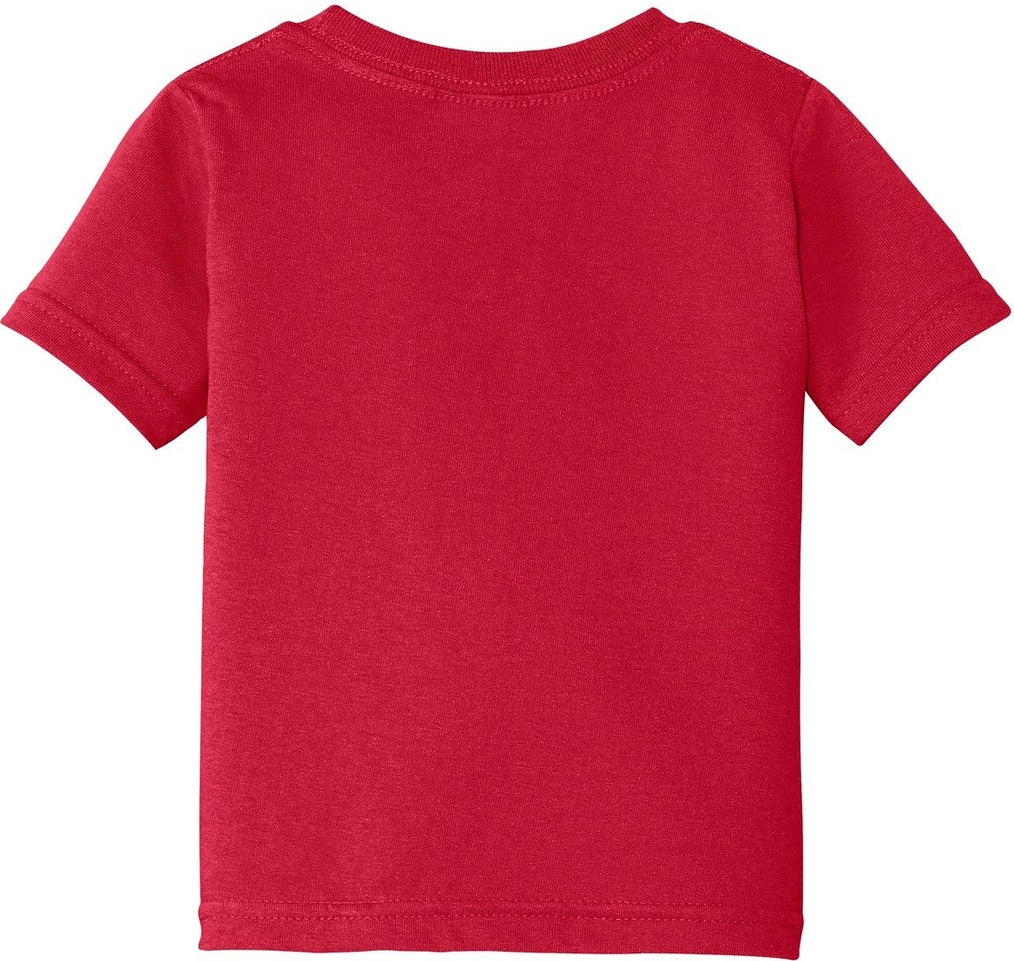 Front View of Red Port & Co Infant Core Cotton Tee. CAR54I
