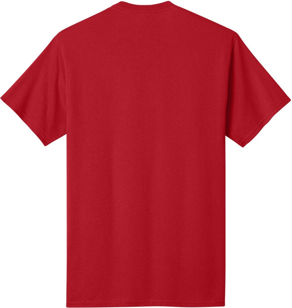 Front View of Red Port & Co Tall Core Cotton Tee PC54T