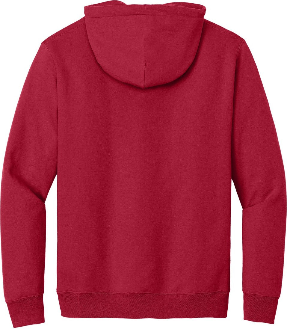 Front View of Red Port & Co Tall Essential Fleece Pullover Hooded Sweatshirt. PC90HT