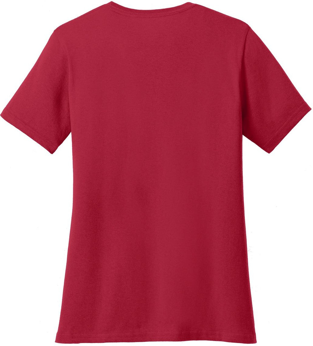 Rear View of Red Port & Co Women's Core Blend Tee. LPC55