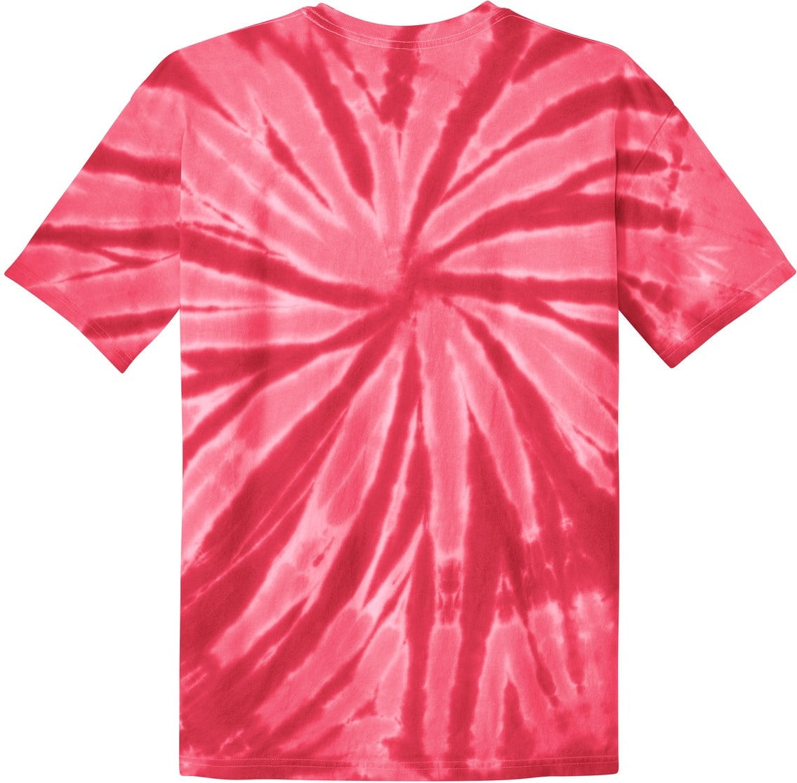 Front View of Red Port & Co Youth Tie-Dye Tee. PC147Y
