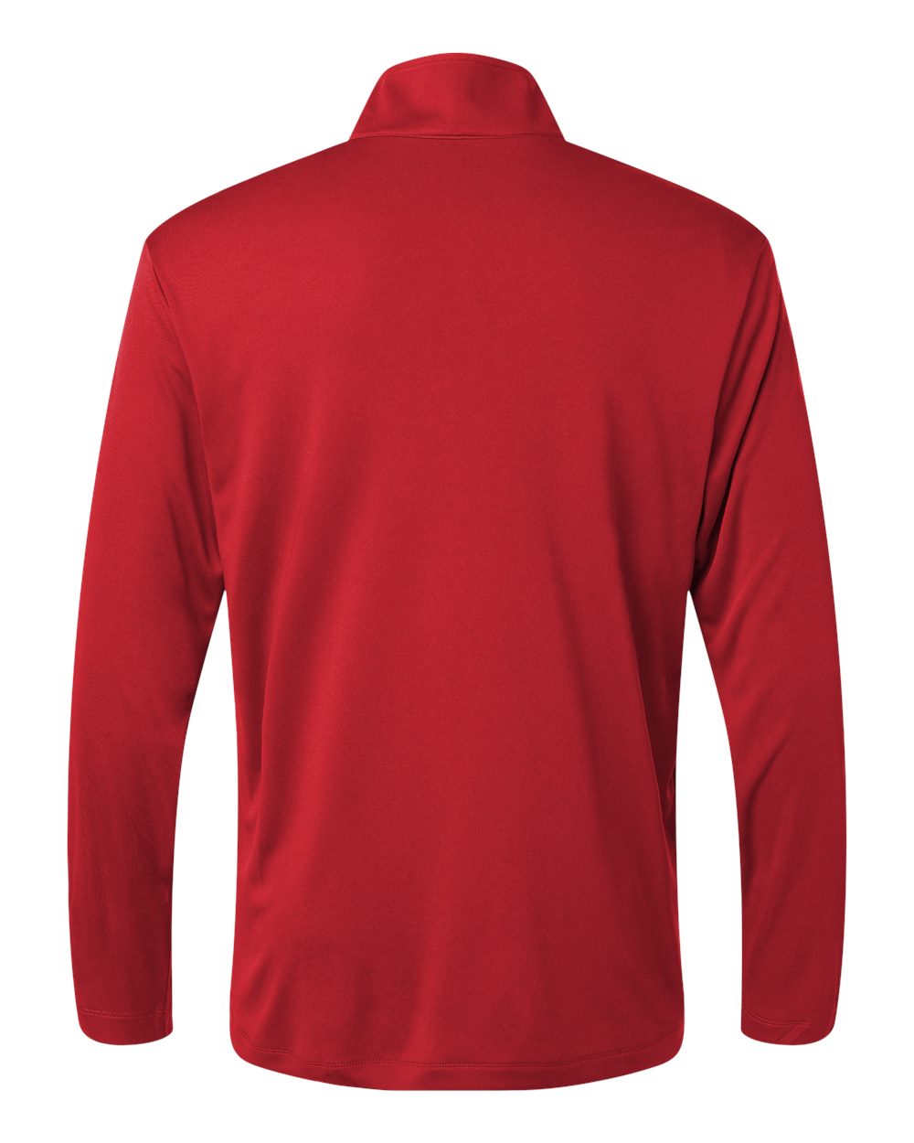 Front View of Red Pro-Lock Performance Quarter-Zip Pullover - 41870