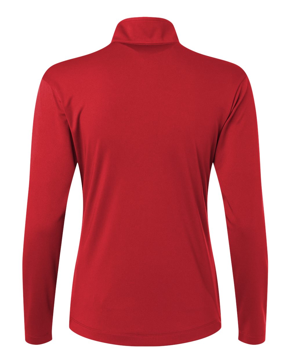 Front View of Red Pro-Lock Women's Performance Quarter-Zip Pullover - 41870L