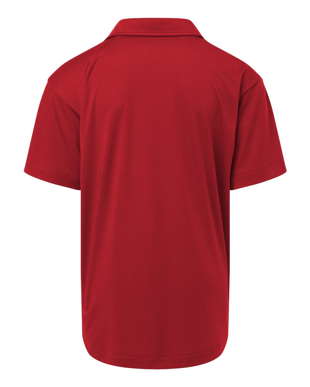Front View of Red Pro-Lock Youth Performance Polo - 41800Y