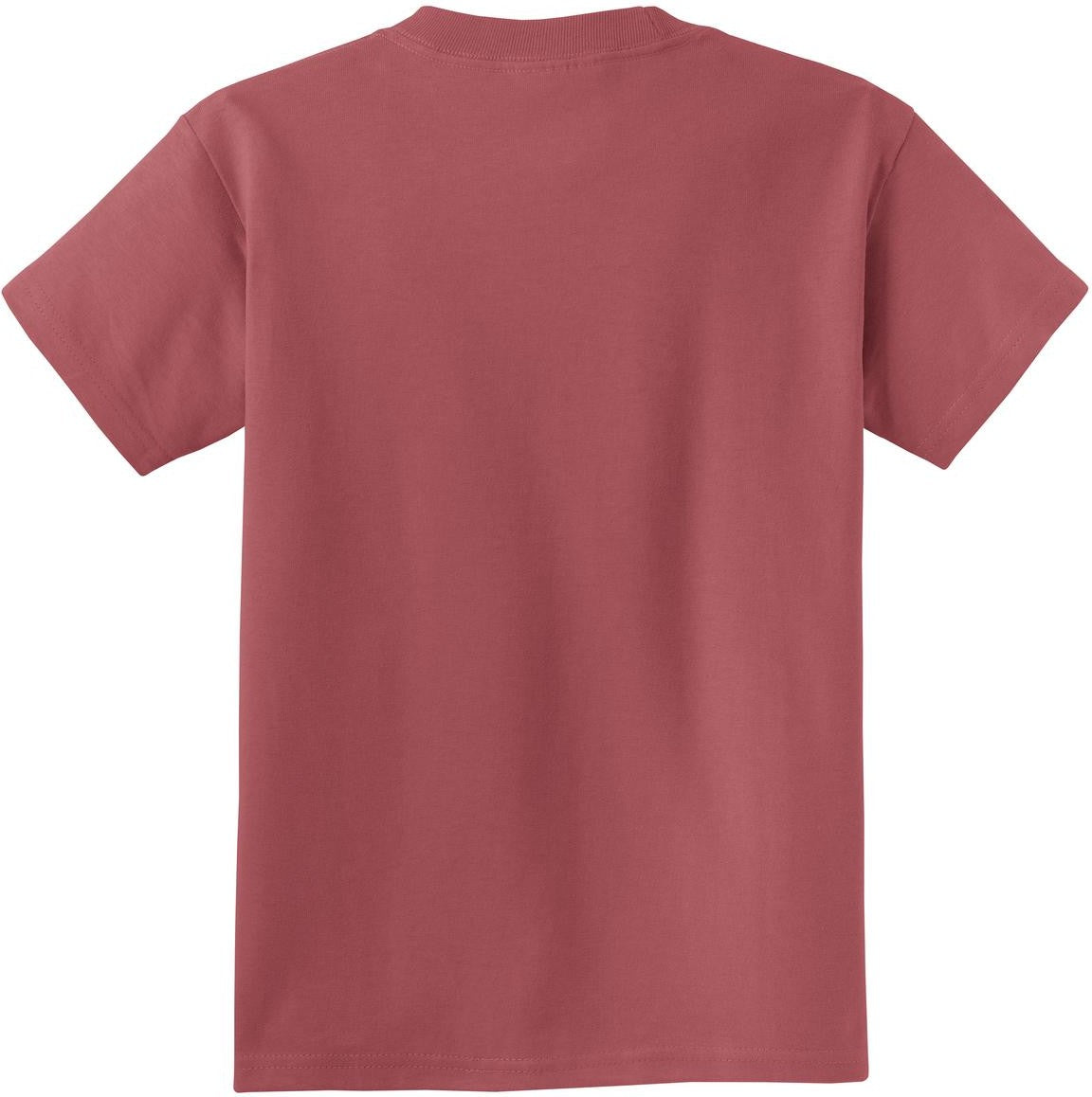 Front View of Red Rock Port & Co Youth Beach Wash Garment-Dyed Tee. PC099Y