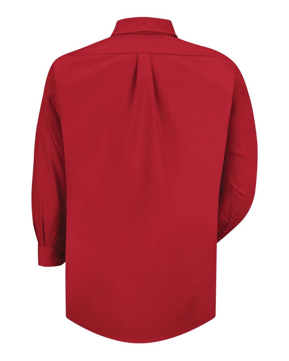 Front View of Red - Sleeve 32/33 Poplin Dress Shirt - SP90