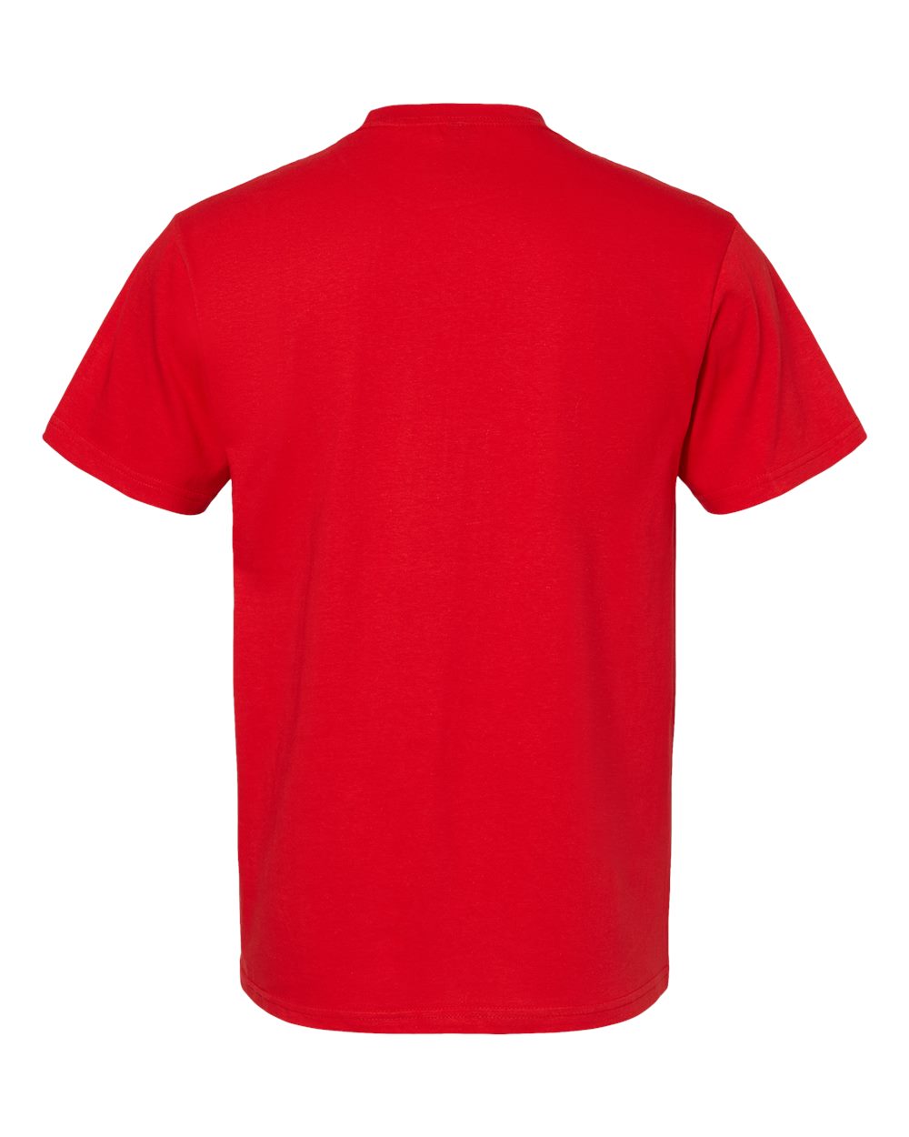Front View of Red Softstyle® Midweight T-Shirt - 65000