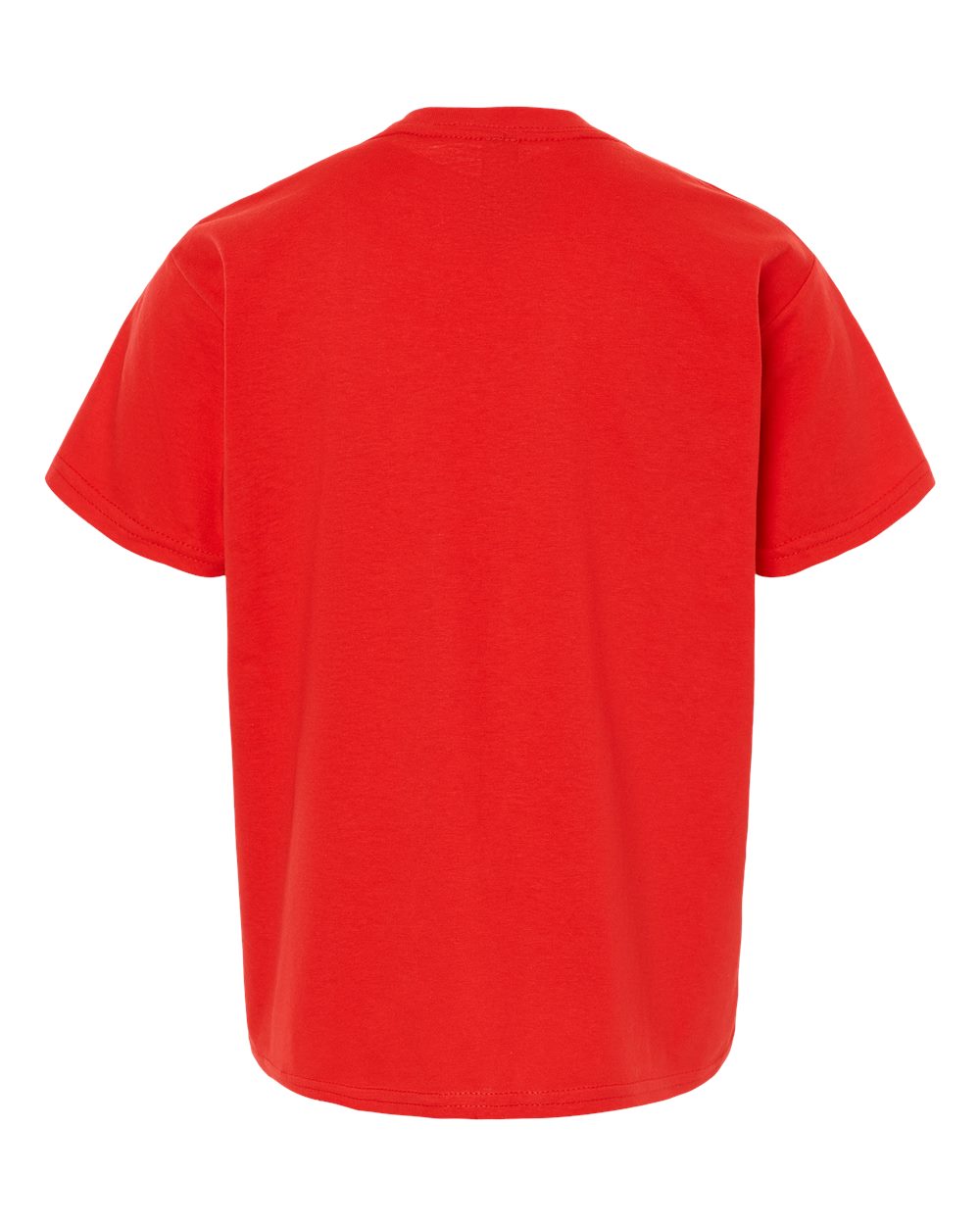 Front View of Red Softstyle® Youth T-Shirt - 64000B