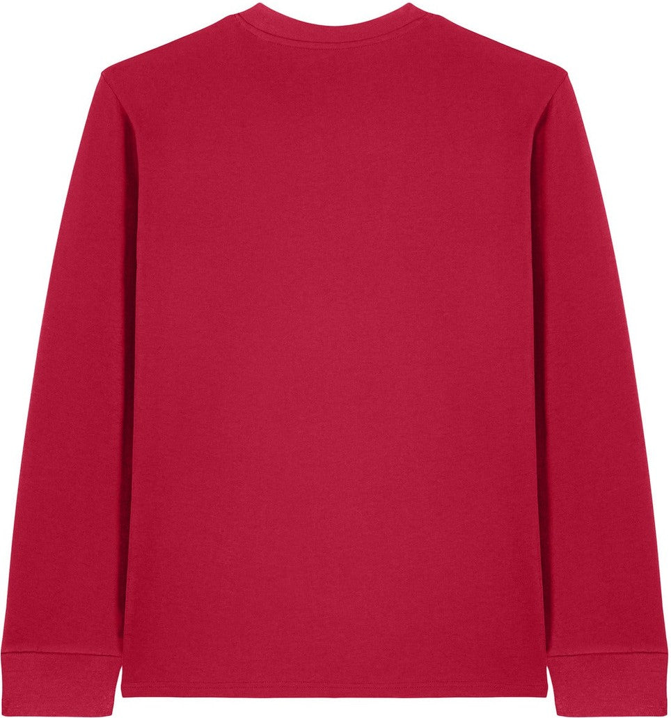 Front View of Red Stanley/Stella Unisex Creator 2.0 Long Sleeve Tee SXU022