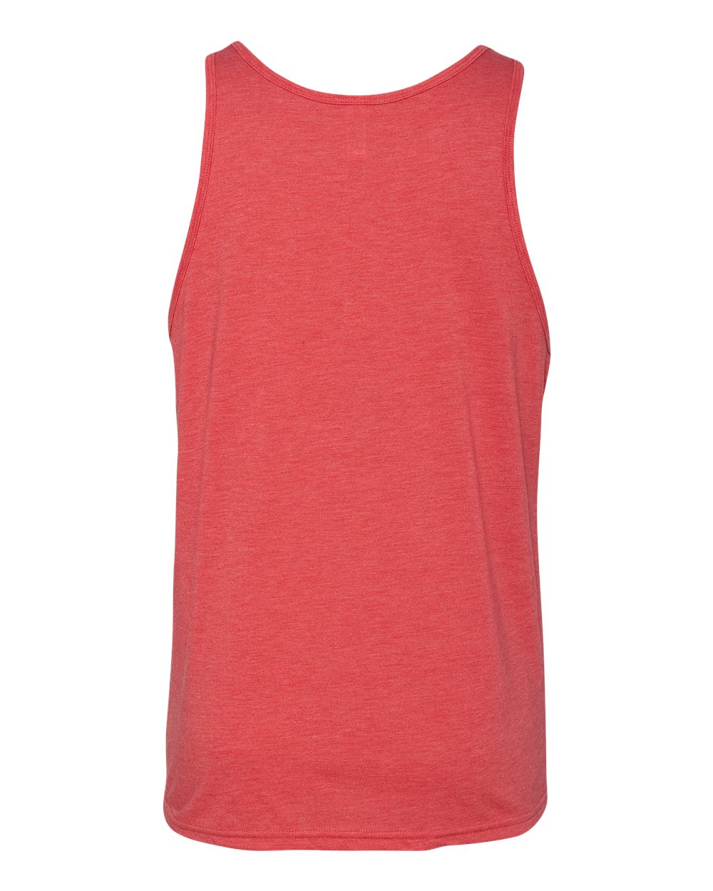 Front View of Red Triblend Triblend Tank - 3484