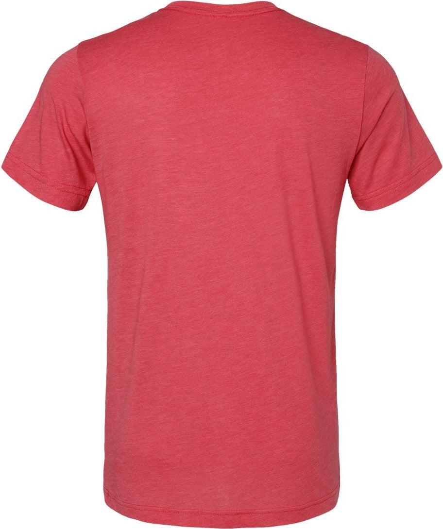 Front View of Red Triblend Triblend Tee - 3413