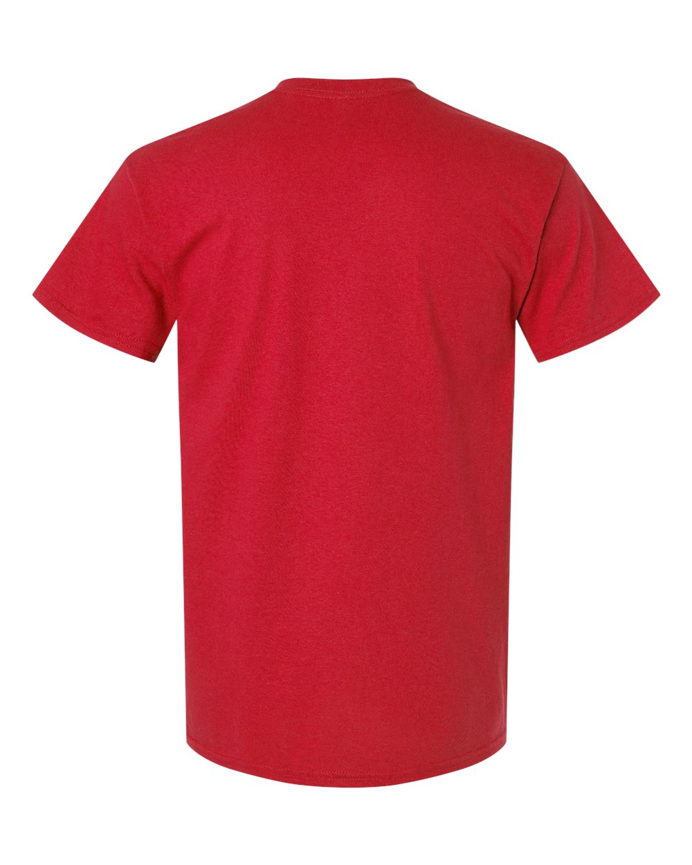 Front View of Red Ultra Cotton® Pocket T-Shirt - 2300