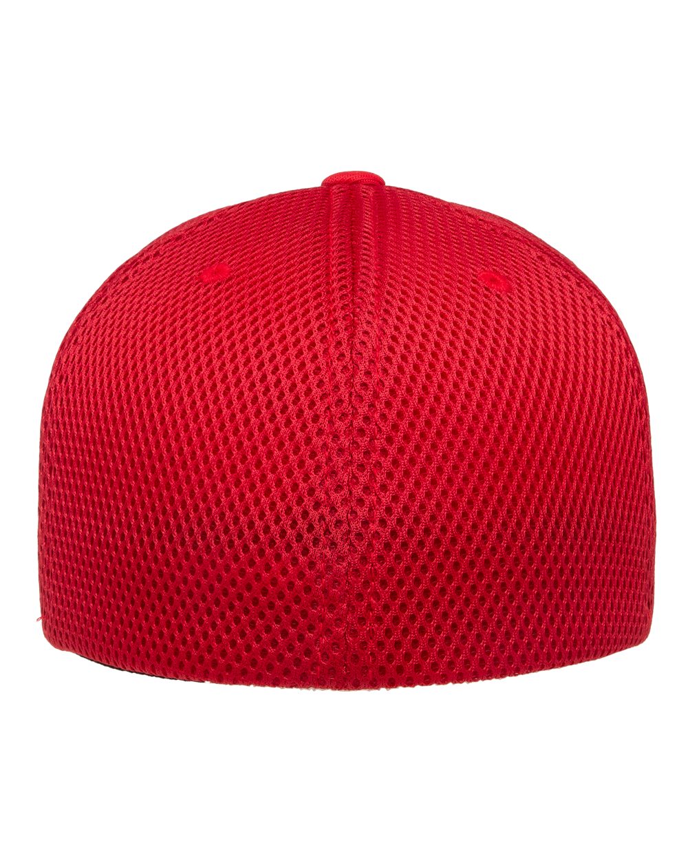 Front View of Red Ultrafiber Mesh Cap - 6533