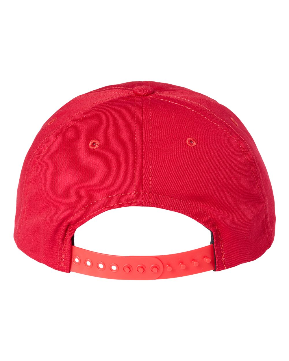 Front View of Red USA-Made Dad Hat - USA200