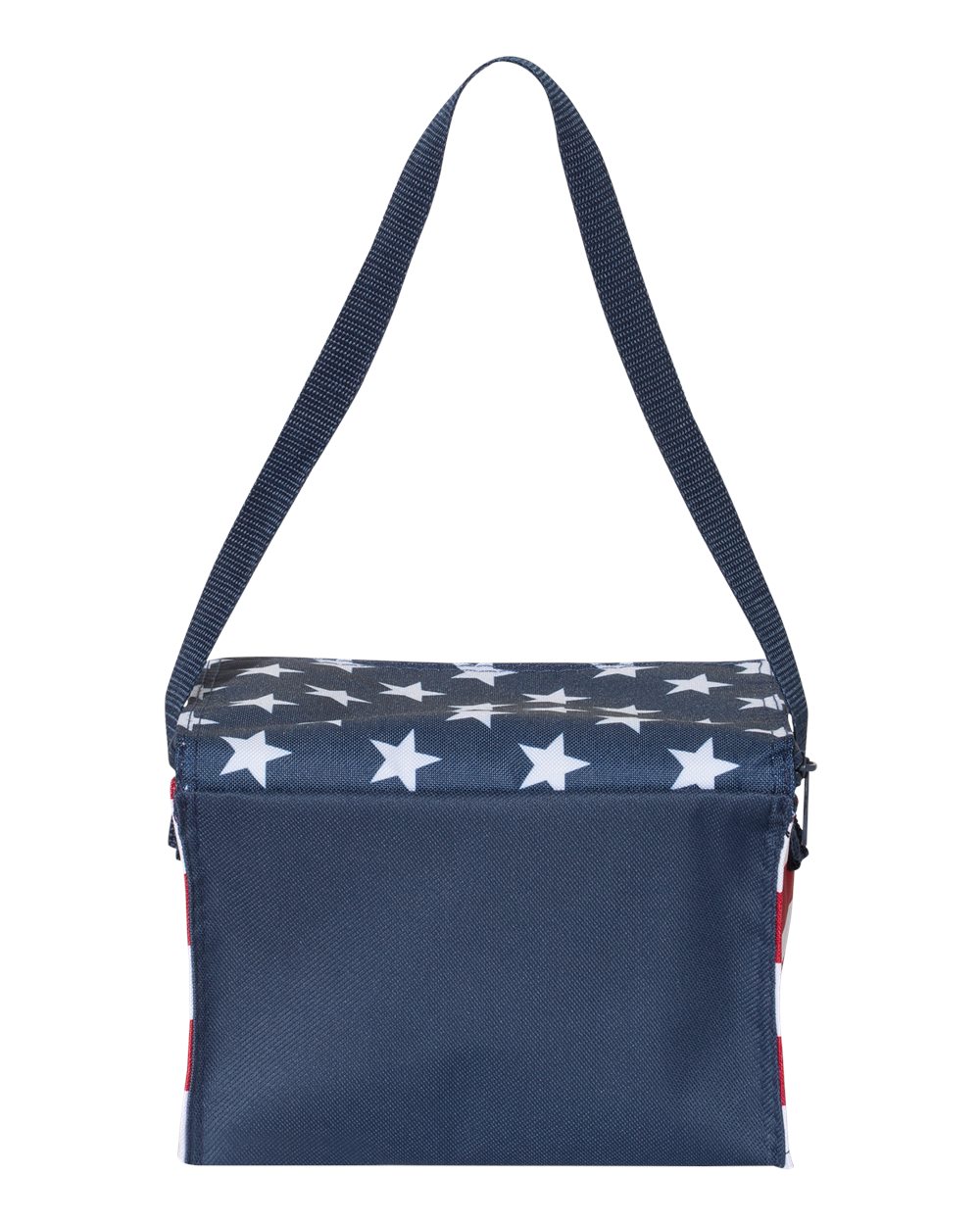Front View of Red/ White/ Blue Americana Cooler - OAD5051