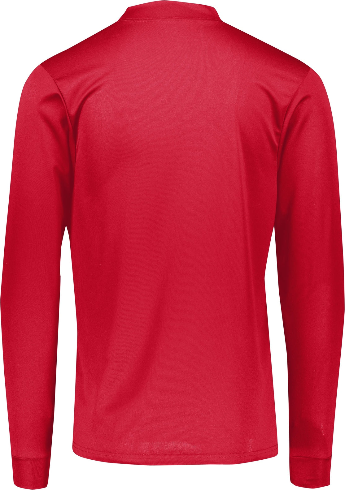 Rear View of RED WICKING MOCK TURTLENECK