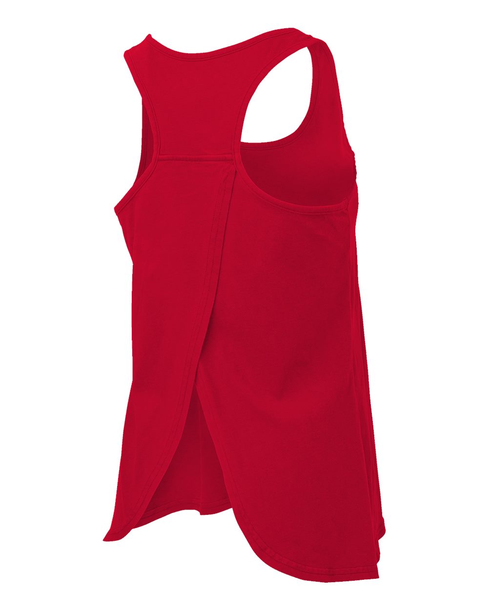Front View of Red Women's Charm Tank Top - BW2503