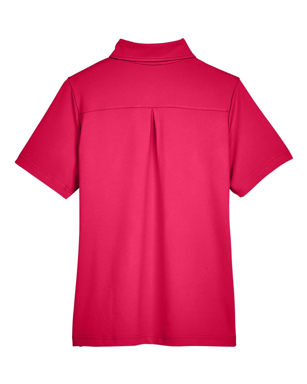 Front View of Red Women's CrownLux Performance® Range Flex Polo - DG21W