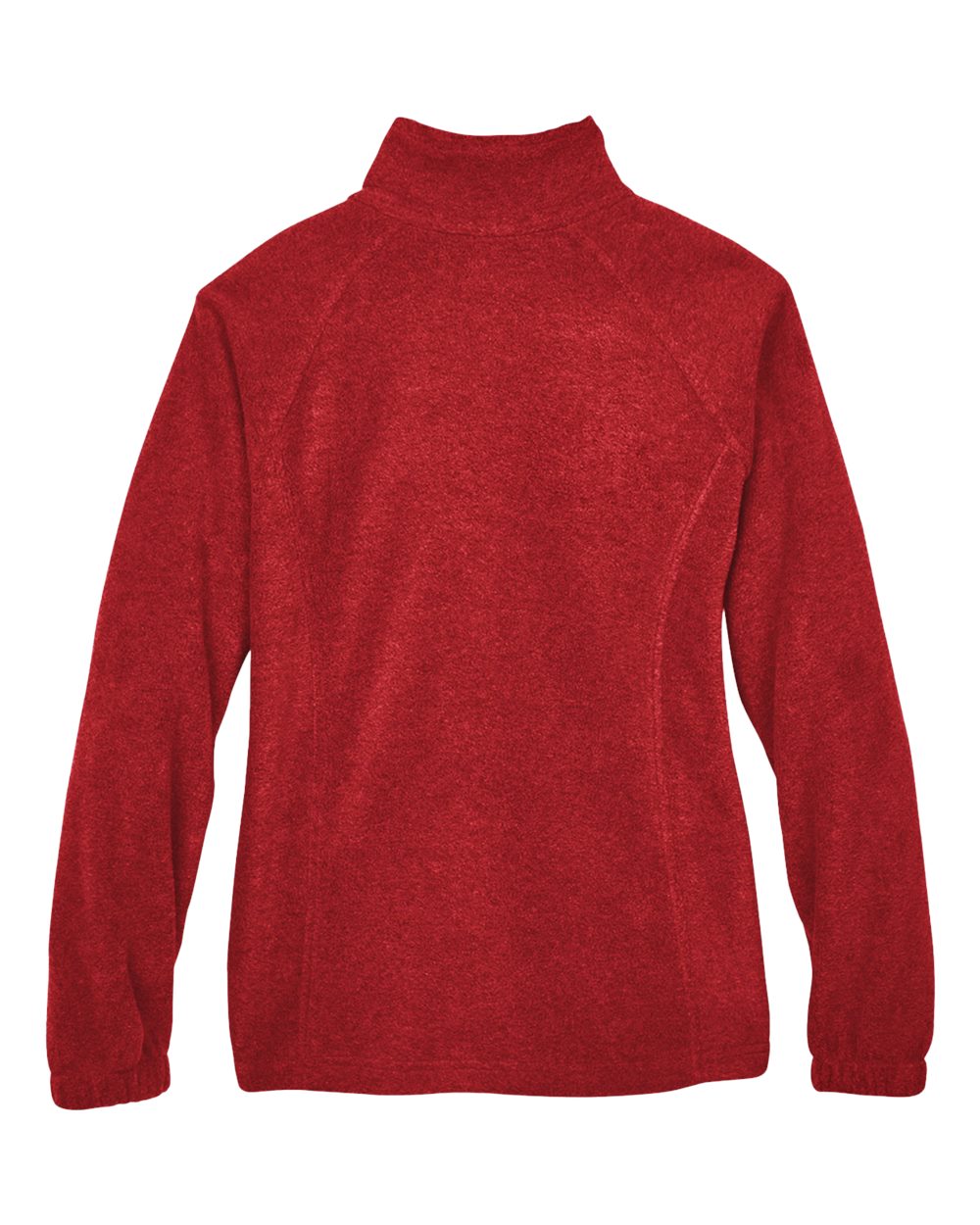 Front View of Red Women's Full-Zip Fleece - M990W