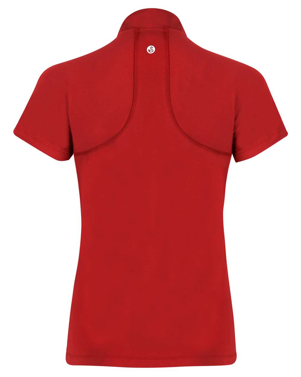 Front View of Red Women's Quinn Polo - SW200L
