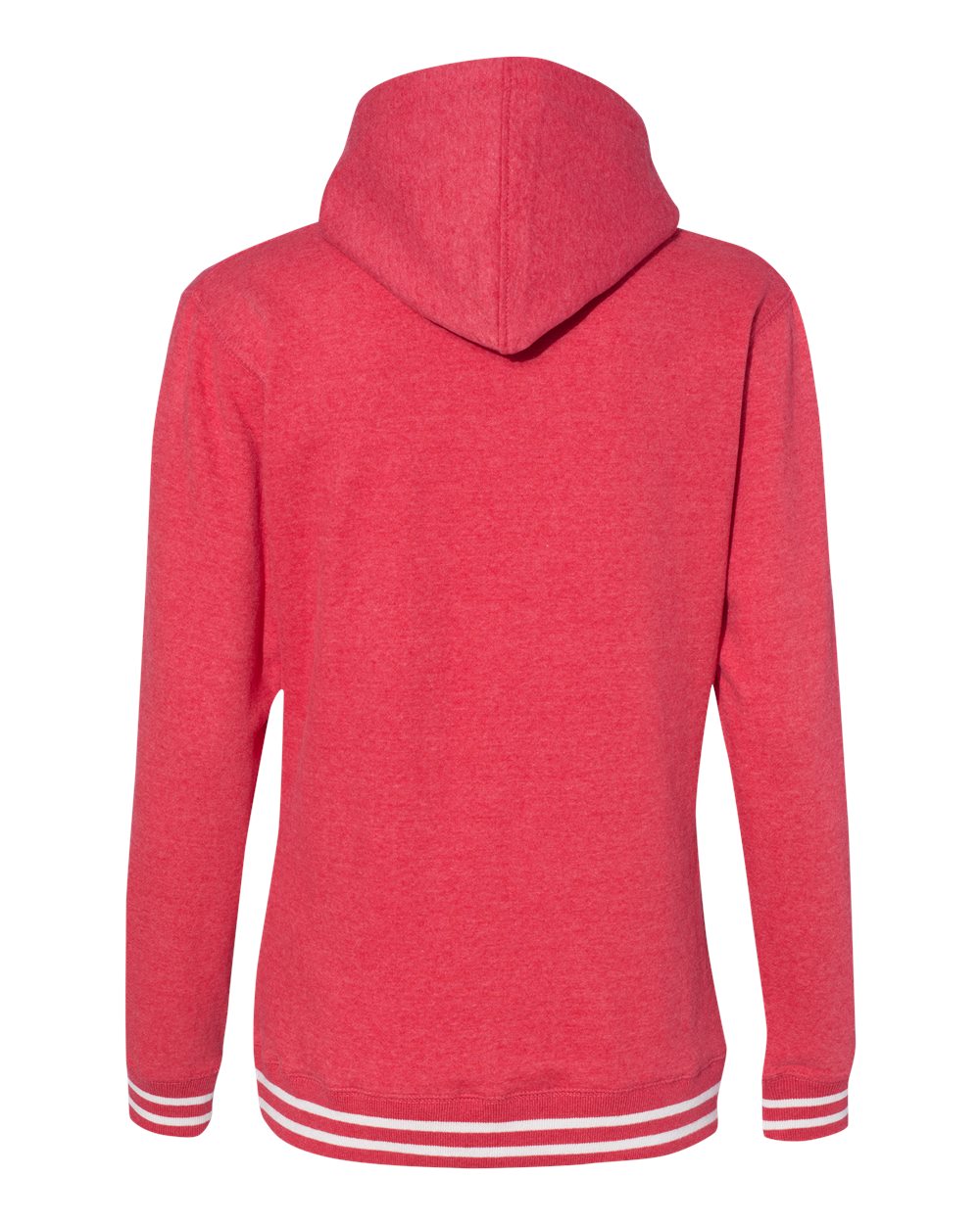 Front View of Red Women’s Relay Hooded Sweatshirt - 8651