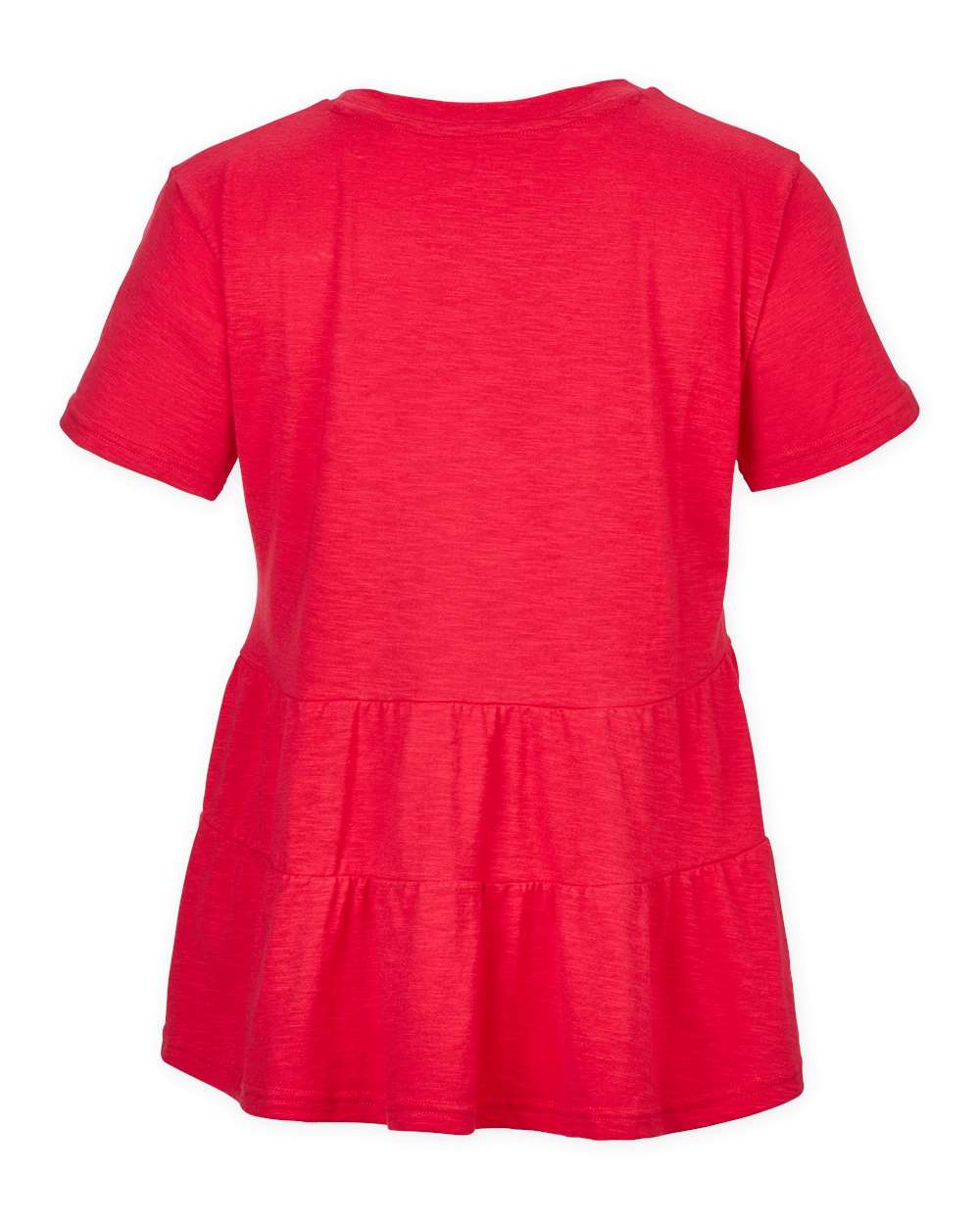 Front View of Red Women's Willow T-Shirt - BW2401