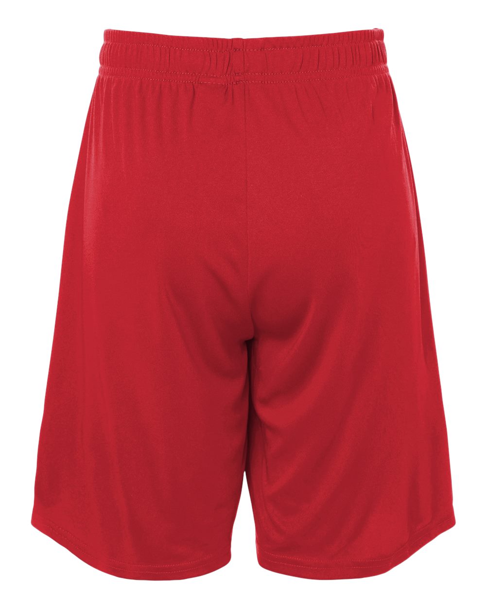 Rear View of Red Youth Pro-Lock Performance 7" Shorts with Pockets - 48SH0Y plain