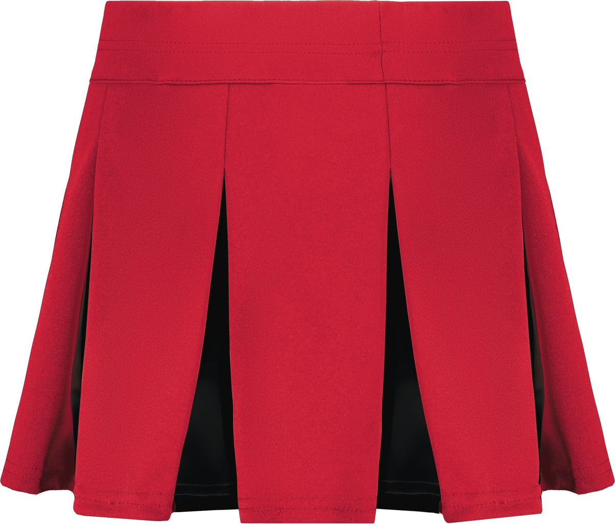 Rear View of RED/BLACK GIRLS LIBERTY SKIRT