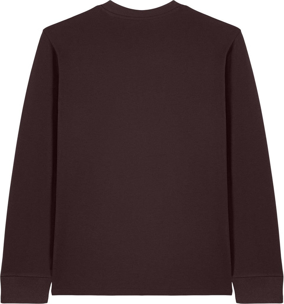 Front View of RedBrown Stanley/Stella Unisex Creator 2.0 Long Sleeve Tee SXU022