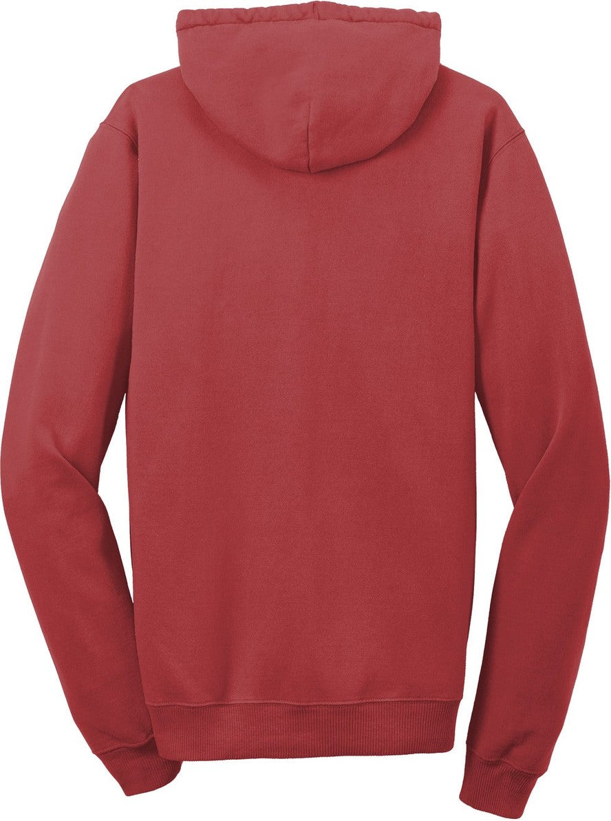 Front View of Redrock Port & Co Beach Wash Garment-Dyed Pullover Hooded Sweatshirt. PC098H
