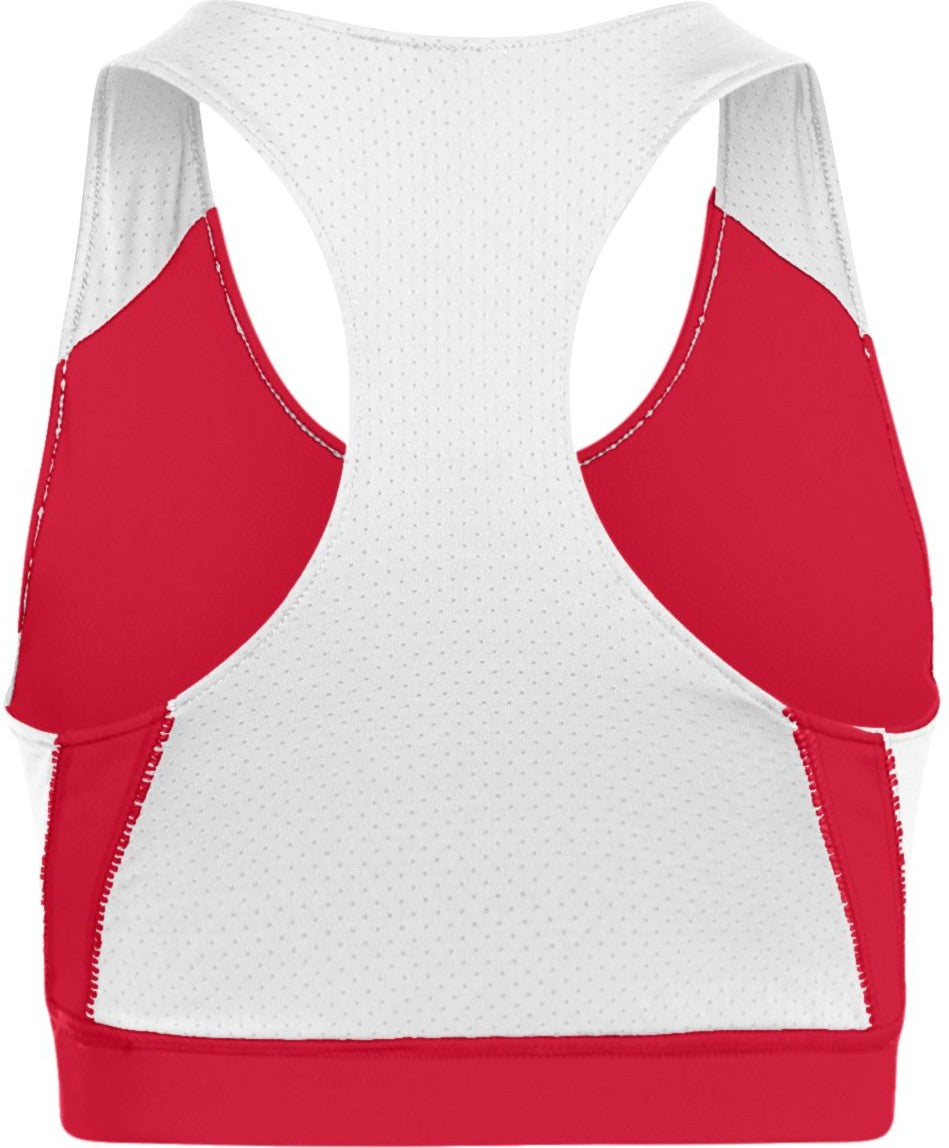 Rear View of RED/WHITE LADIES ALL SPORT SPORTS BRA