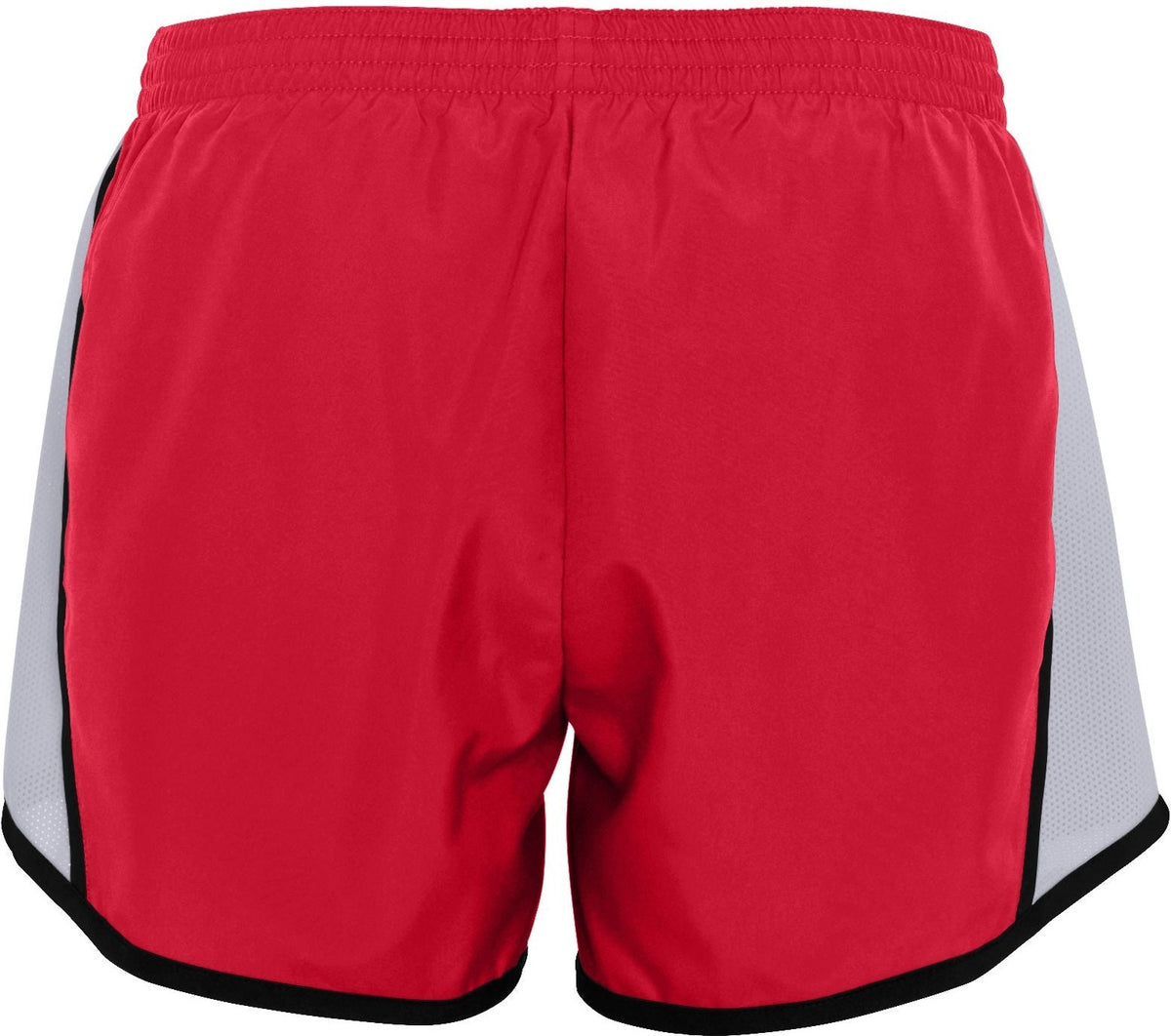 Rear View of RED/WHITE/BLACK LDS JR FIT PULSE TEAM SHORT