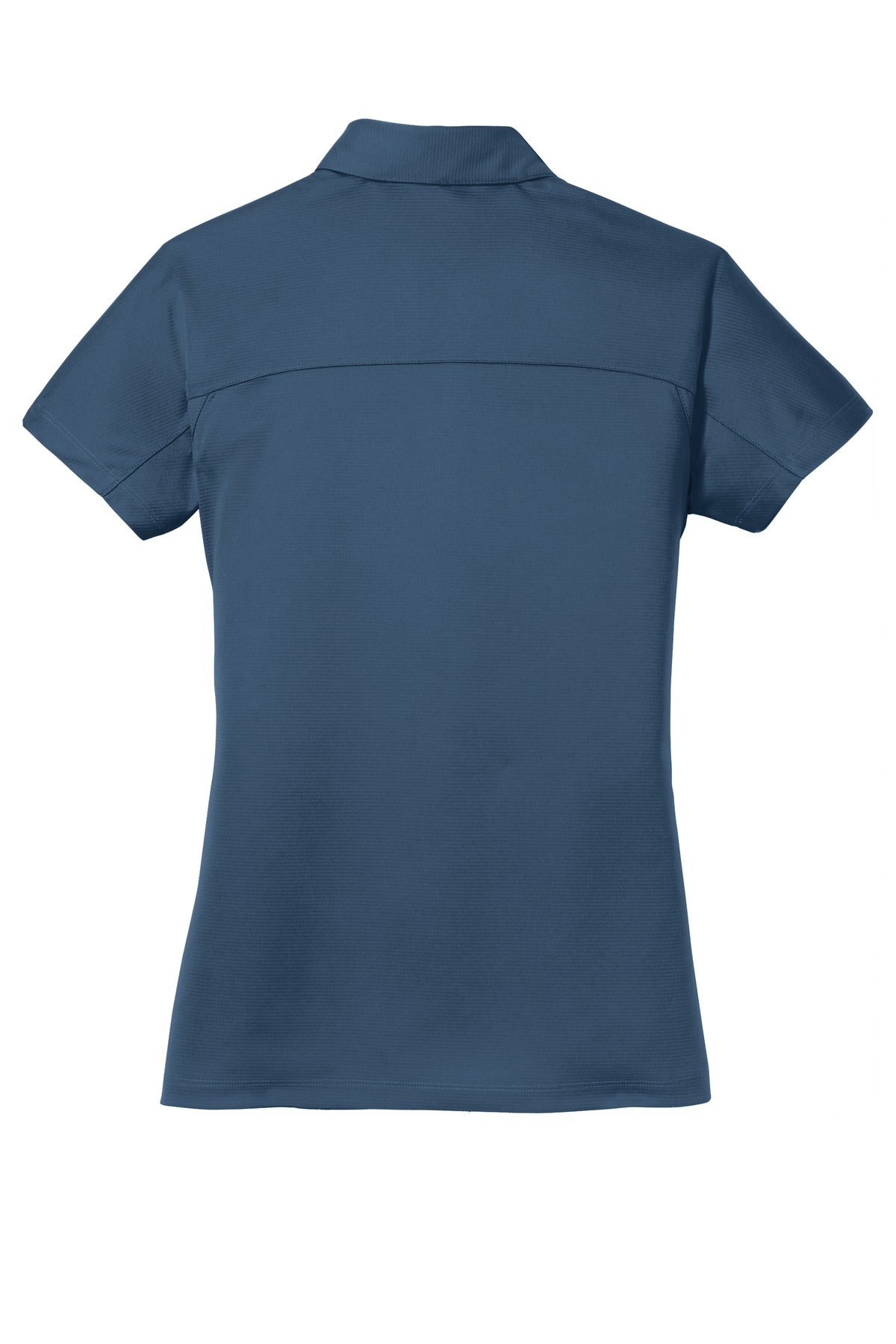 Rear View of Regatta Blue Port Authority Women's Crossover Raglan Polo. L575