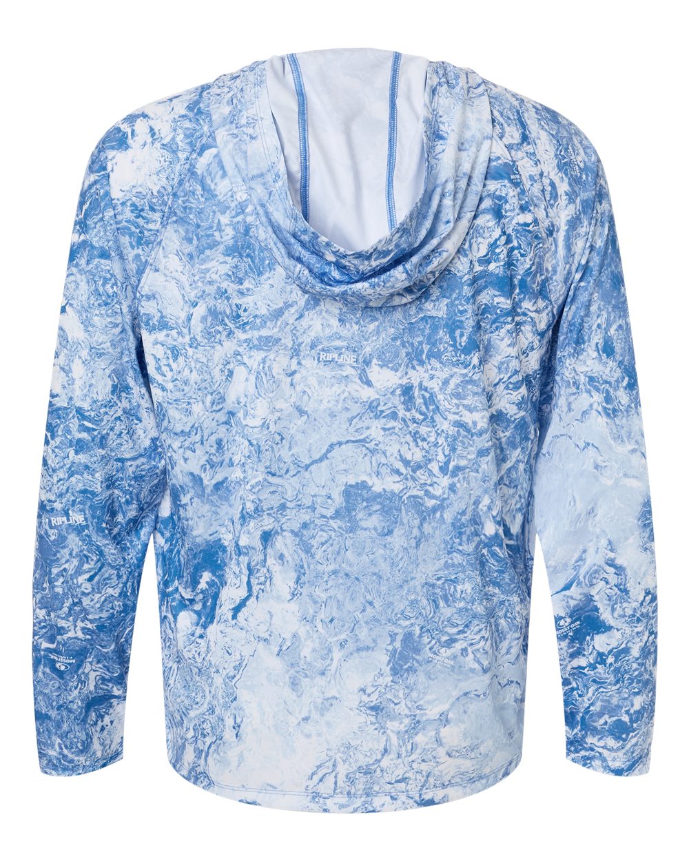 Rear View of Regatta Men's Pursuit Mossy Oak Printed Hooded Long Sleeve T-Shirt - H12L0047 plain