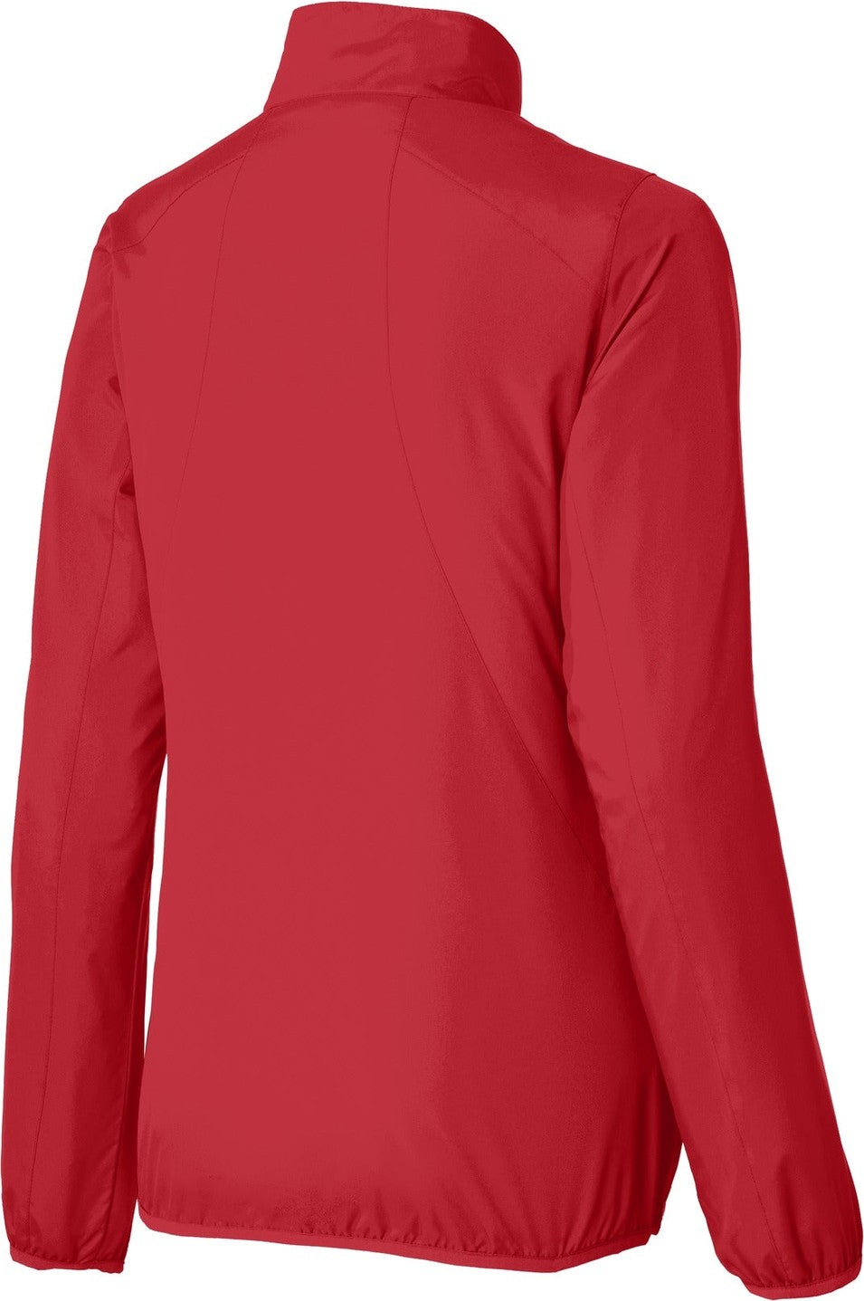 Rear View of Rich Red Port Authority Women's Zephyr Full-Zip Jacket. L344