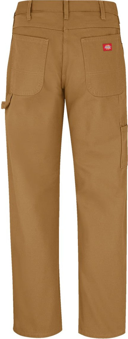 Rear View of Rinsed Brown Duck - 34I Duck Carpenter Jeans - 1933