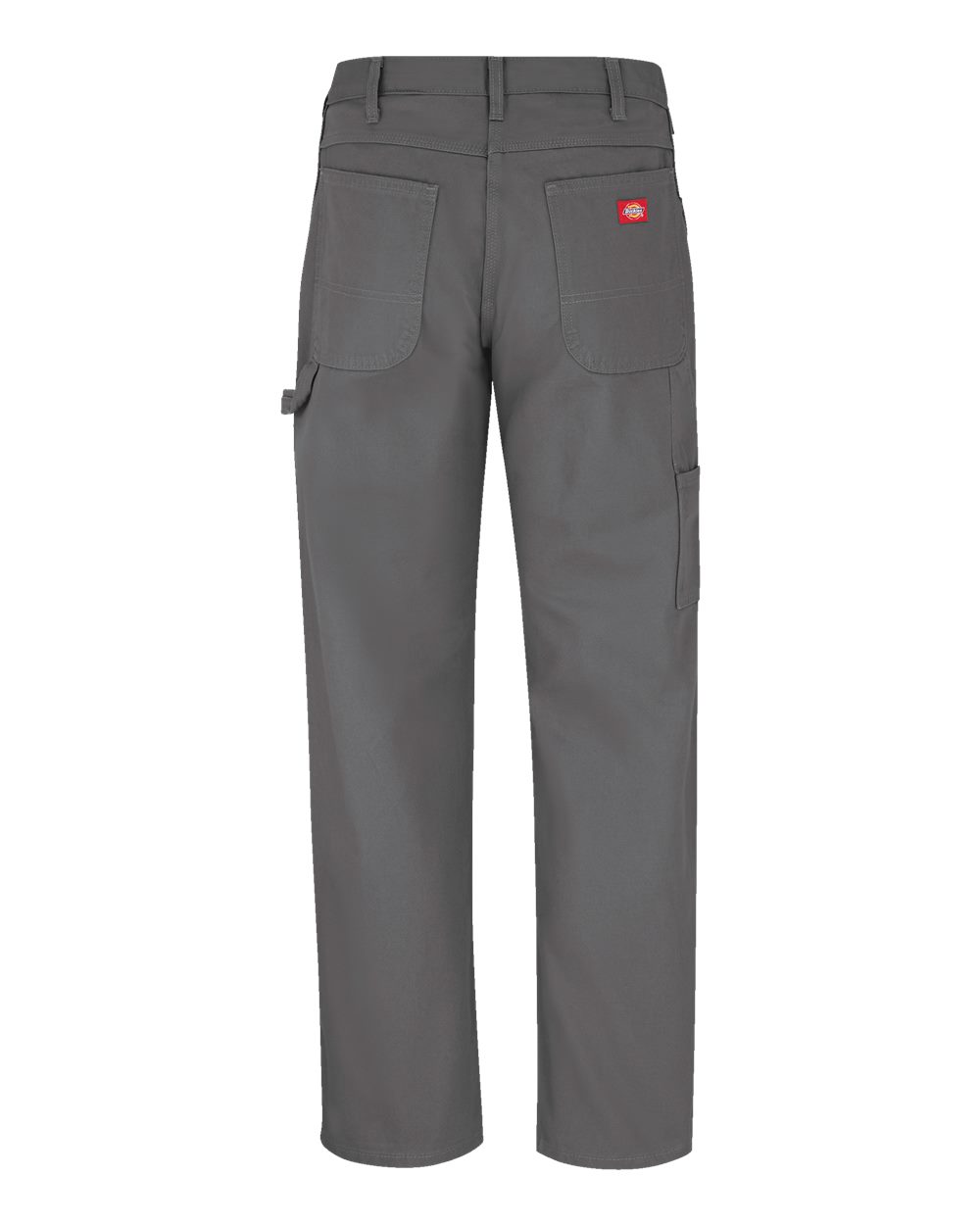 Front View of Rinsed Slate - 37 Unhemmed Duck Carpenter Jeans - Extended Sizes - 1933EXT