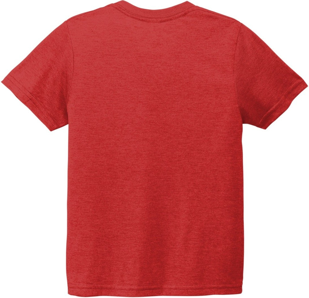 Front View of Rise Up Red Allmade Youth Tri-Blend Tee AL207