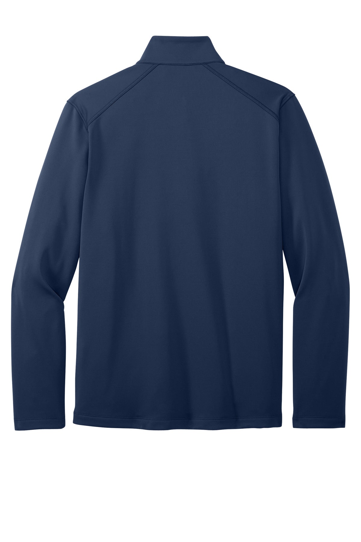 Front View of RiverBlNv Port Authority Smooth Fleece 1/4-Zip F804
