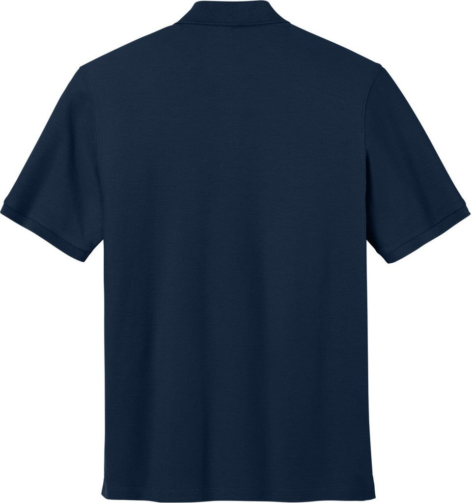 Front View of RiverBlNv Port Authority Wearever Signature Pique Pocket Polo K200P