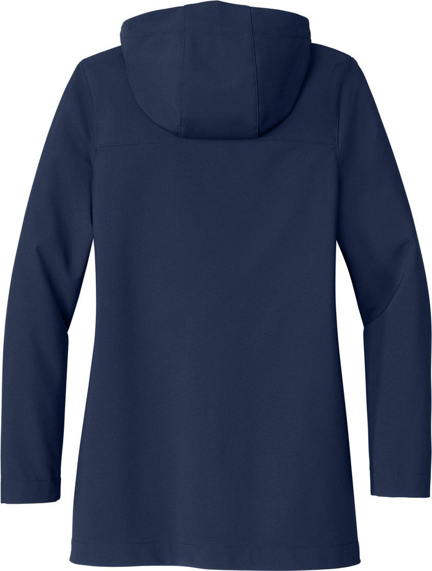 Front View of RiverBlNv Port Authority Women's Collective Outer Soft Shell Parka L919